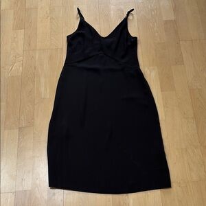 Aritzia Black Sheath Midi Dress Spaghetti Strap